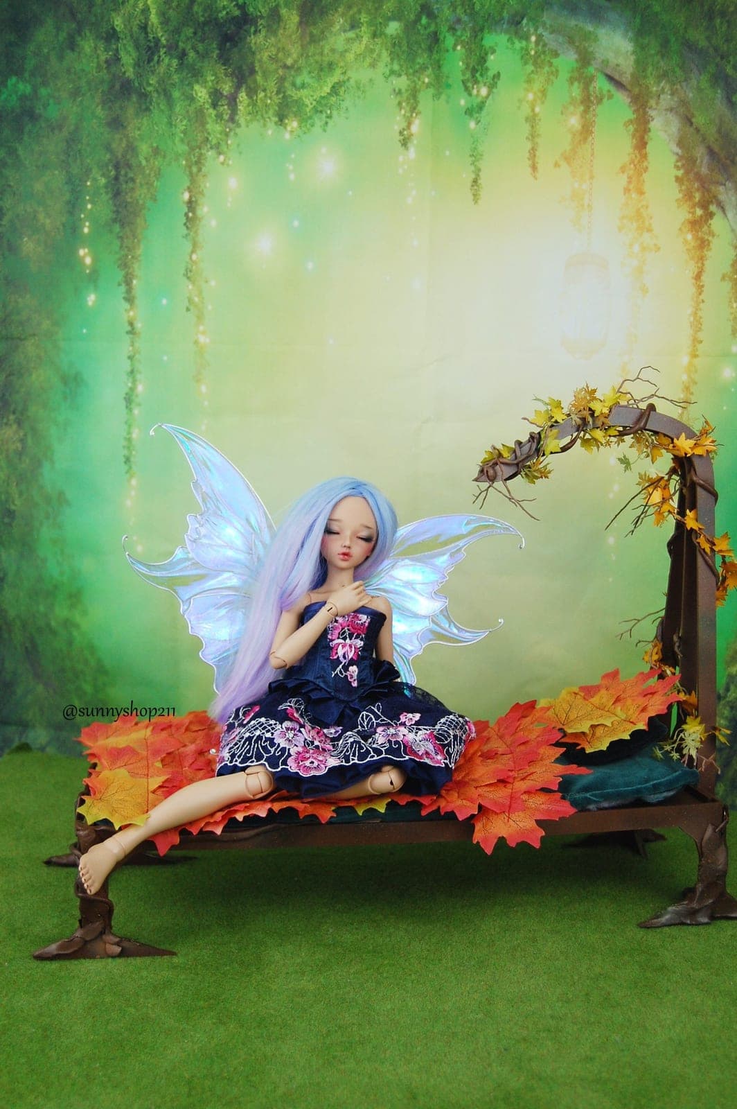 🍁🧚 Autumn fairy bed - Diorama 1/4 | Minifee, MSD, Unoa,