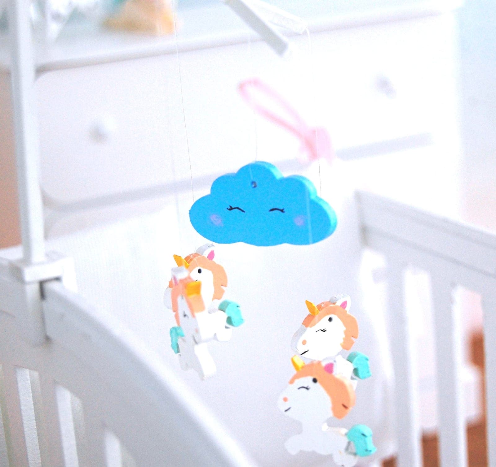 Mobile licorne miniature bjd