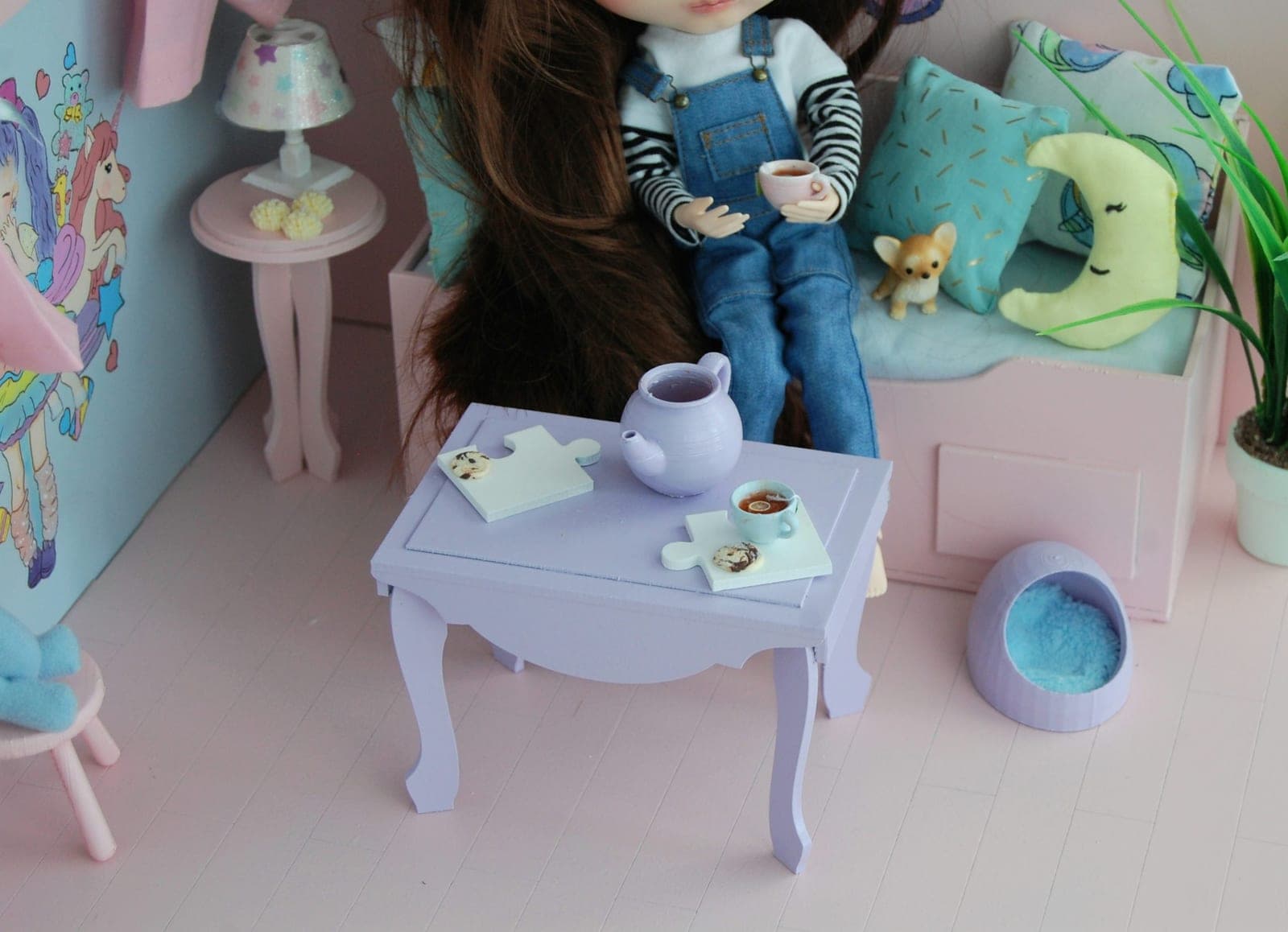 Table basse miniature 1/6