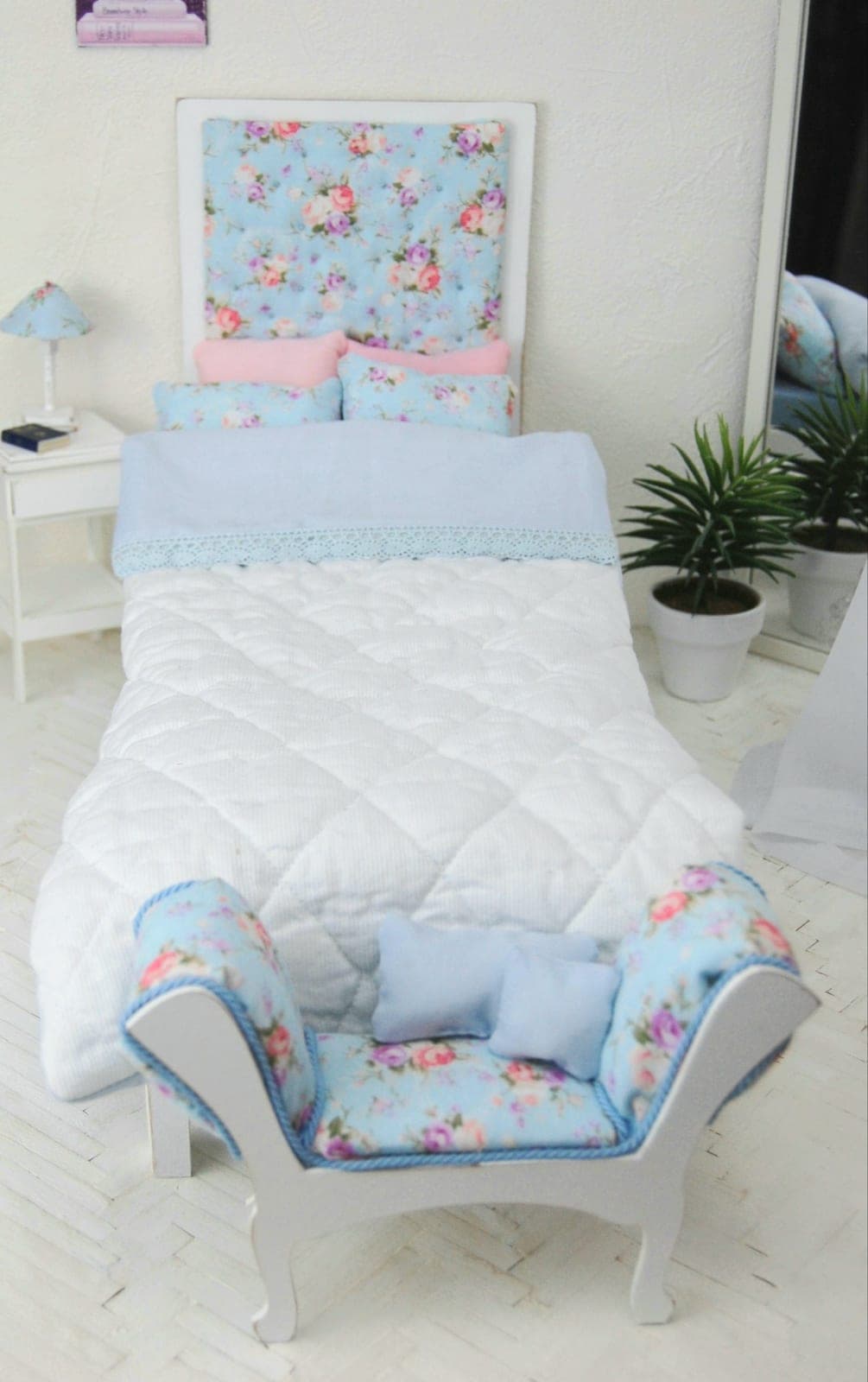 Chambre shabby miniature 1/6