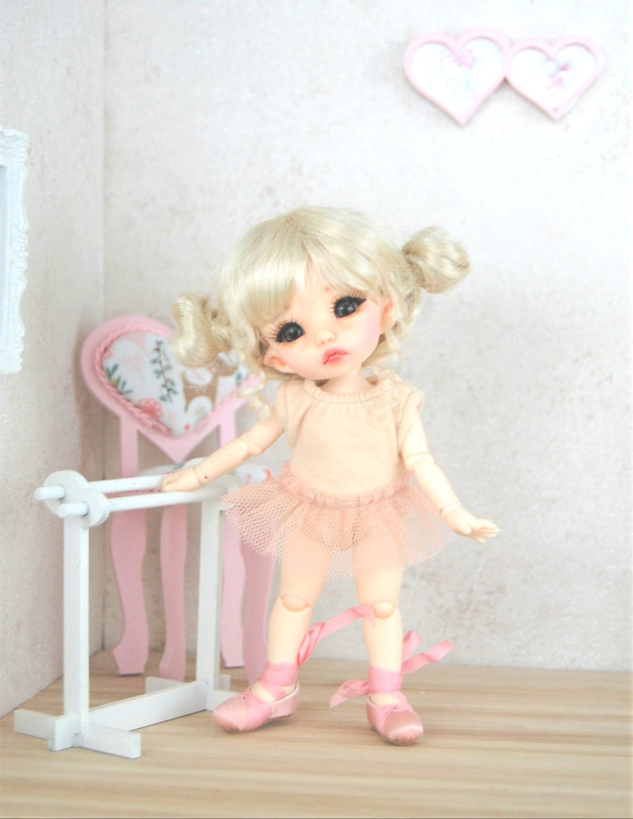 Miniature dance bar 1/8 bjd pukifee, lati yellow