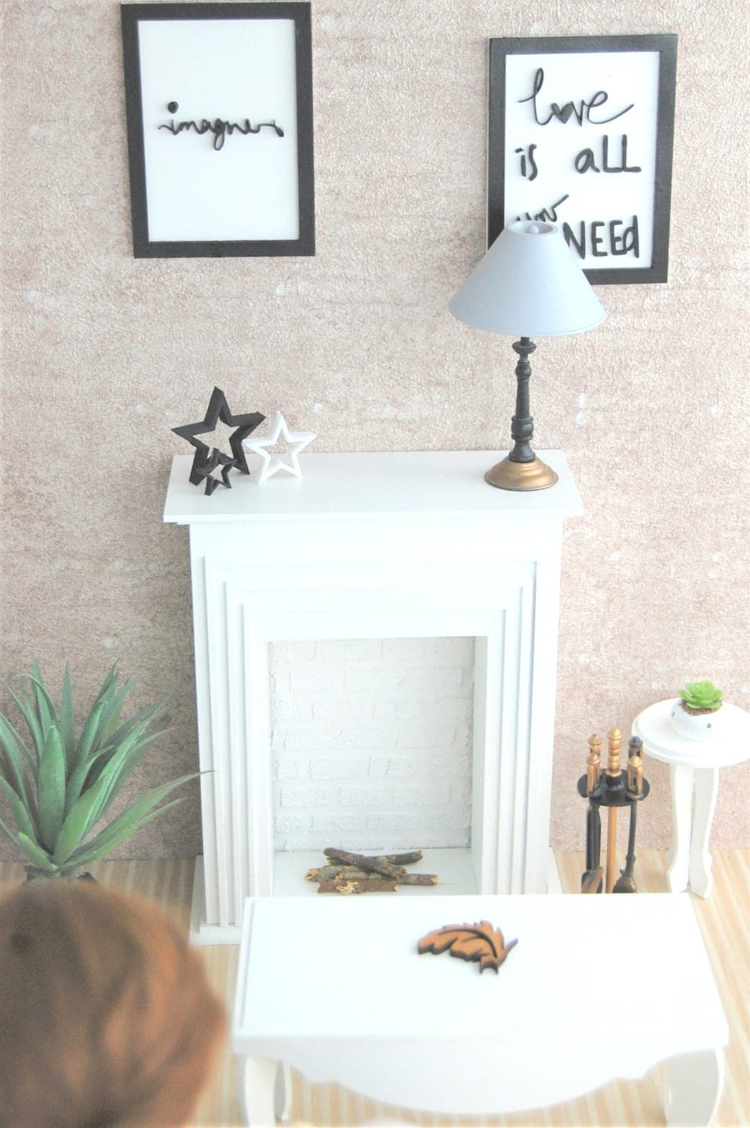 Cheminée miniature 1/4