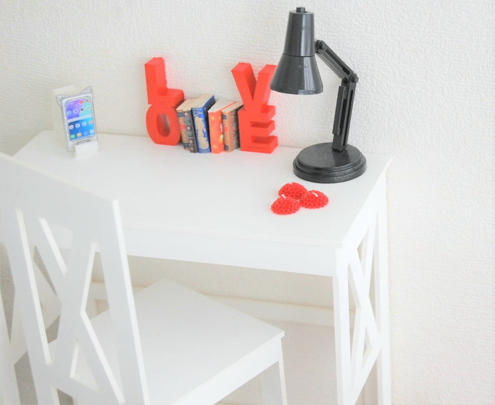 LOVE« miniature bookend set - 1/4 bjd, minifee , unoa