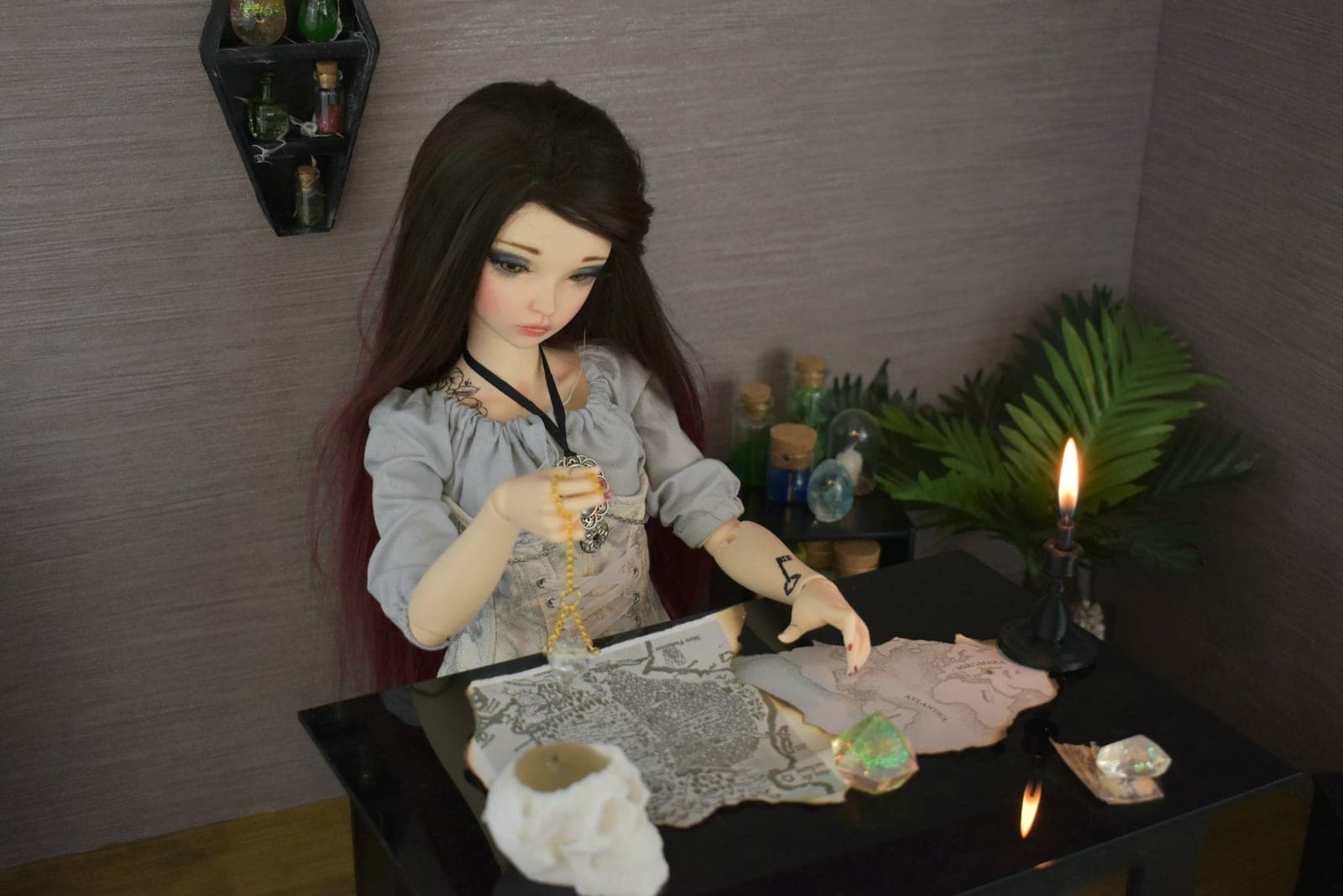 🔮 Miniature crystal clock - 1/3 Feeple, Smart Doll, SD