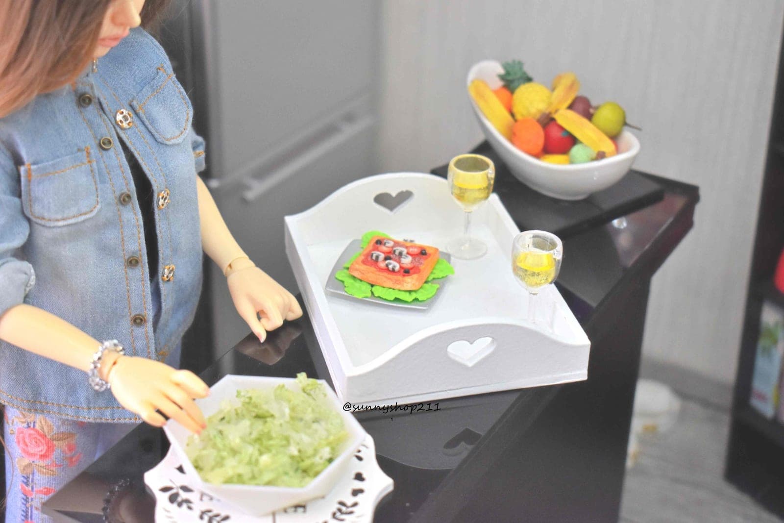 Plateau cœur miniature 1/4 bjd minifee, MSD , iplehouse FID