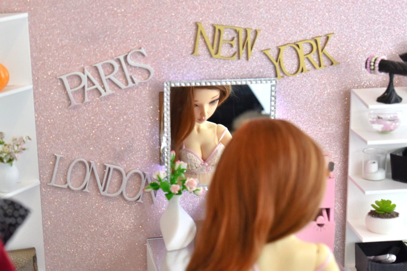 Writing diorama 1/4 bjd minifee, unoa