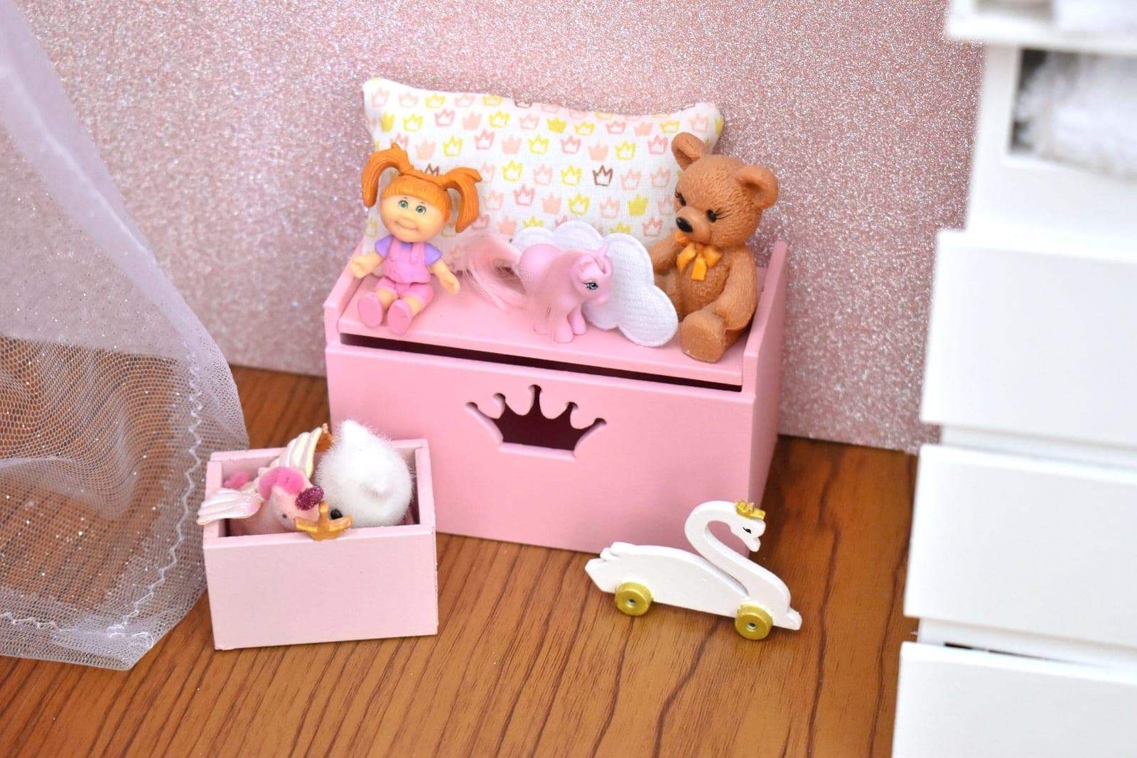 Coffre banquette miniature 1/8