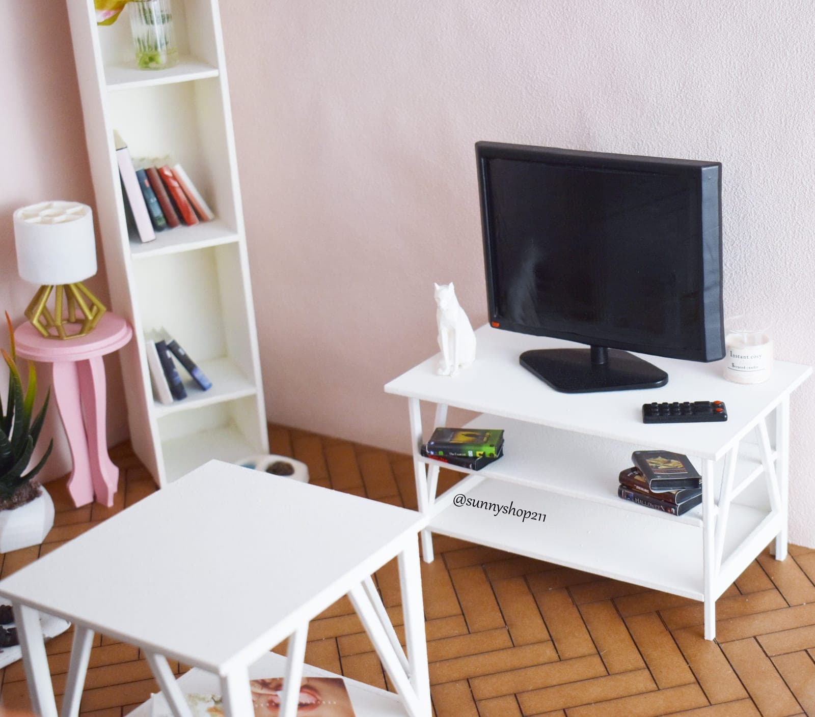 Miniature simulation TV stand 1/4 - Diorama MSD, Minifee, Unoa