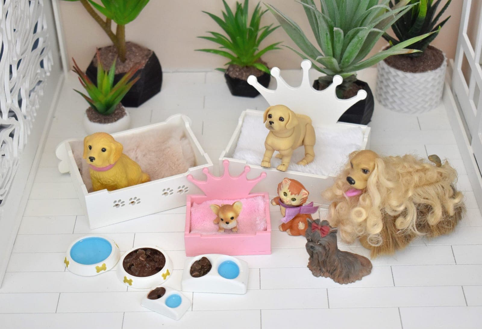🐾 Lit customisé BJD – Chien & Chat miniature (1/6 • 1/4 • 1/3)