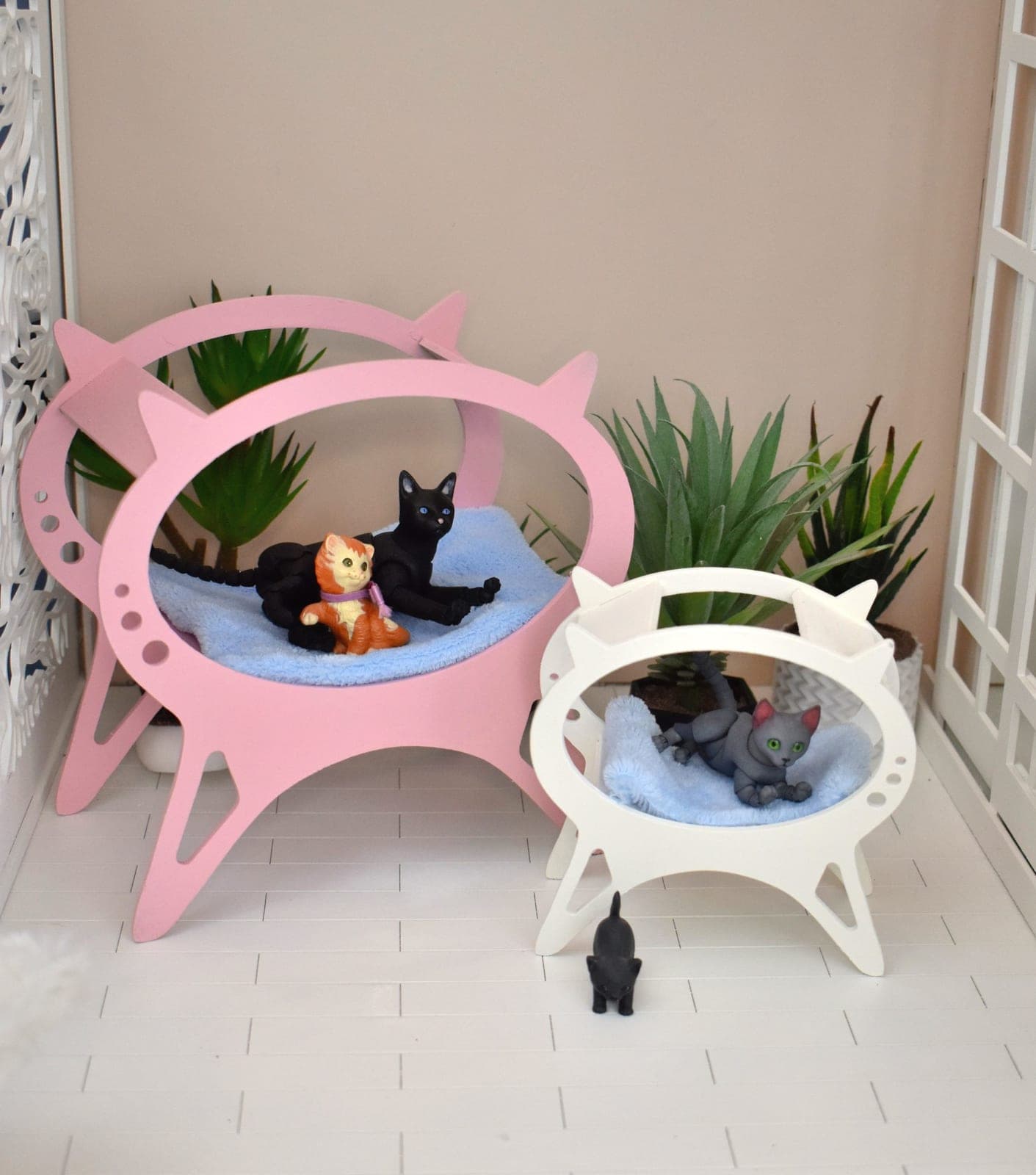 🐱 BJD Cat Basket / Diaper - Miniature (1/6 - 1/4 - 1/3)