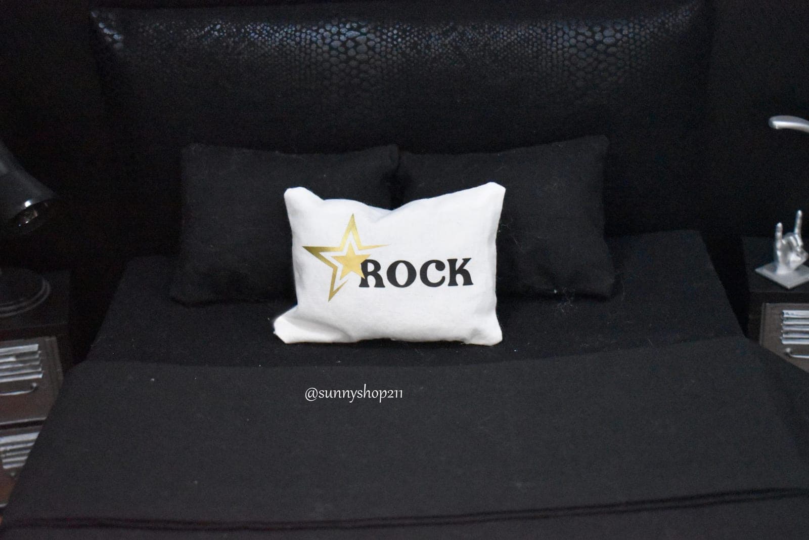 Coussin Rock miniature 1/4 & 1/6 – Décoration diorama BJD