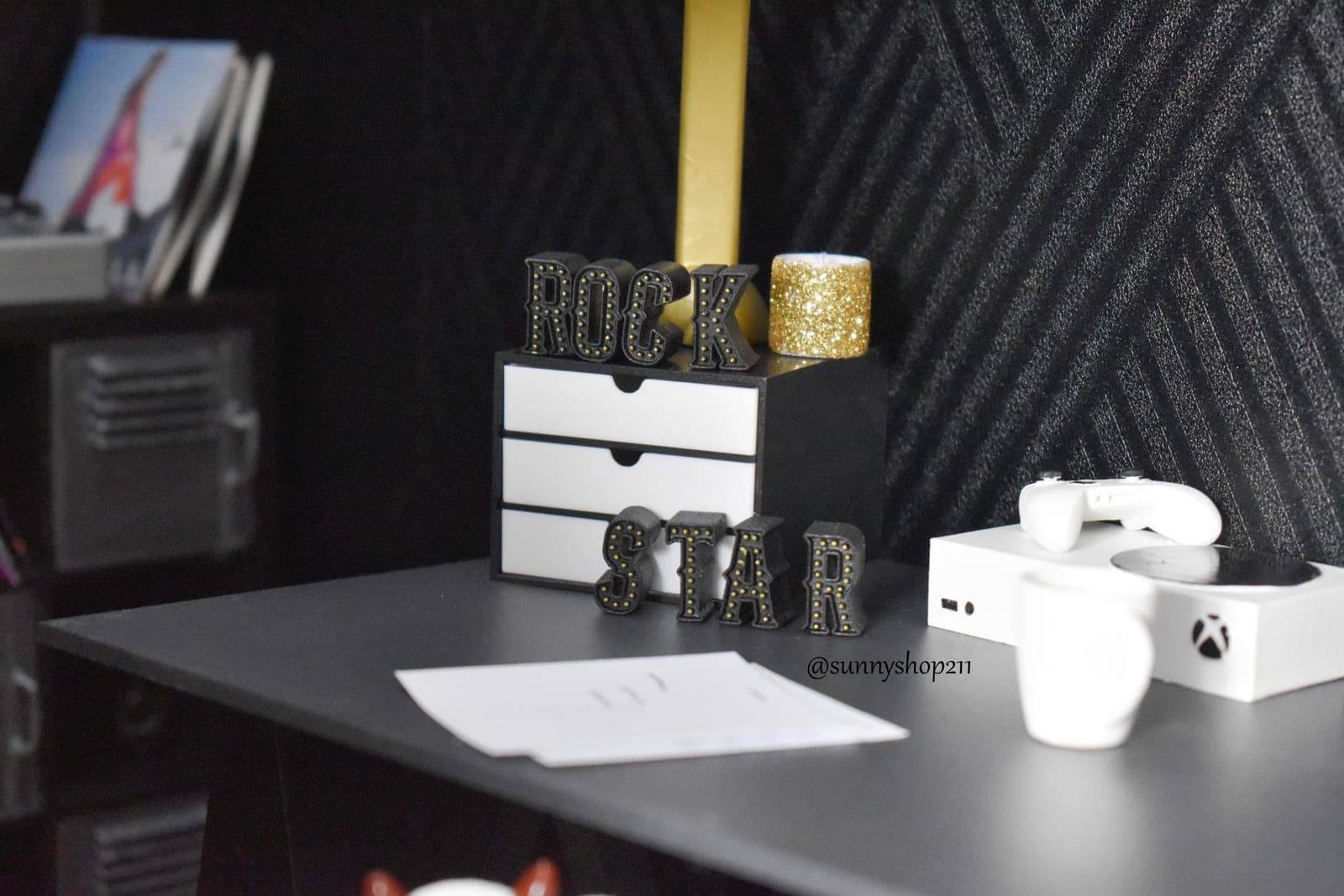 Lettres décoratives « ROCK » & « STAR » – Décoration miniature pour dolls 1/4 & 1/6