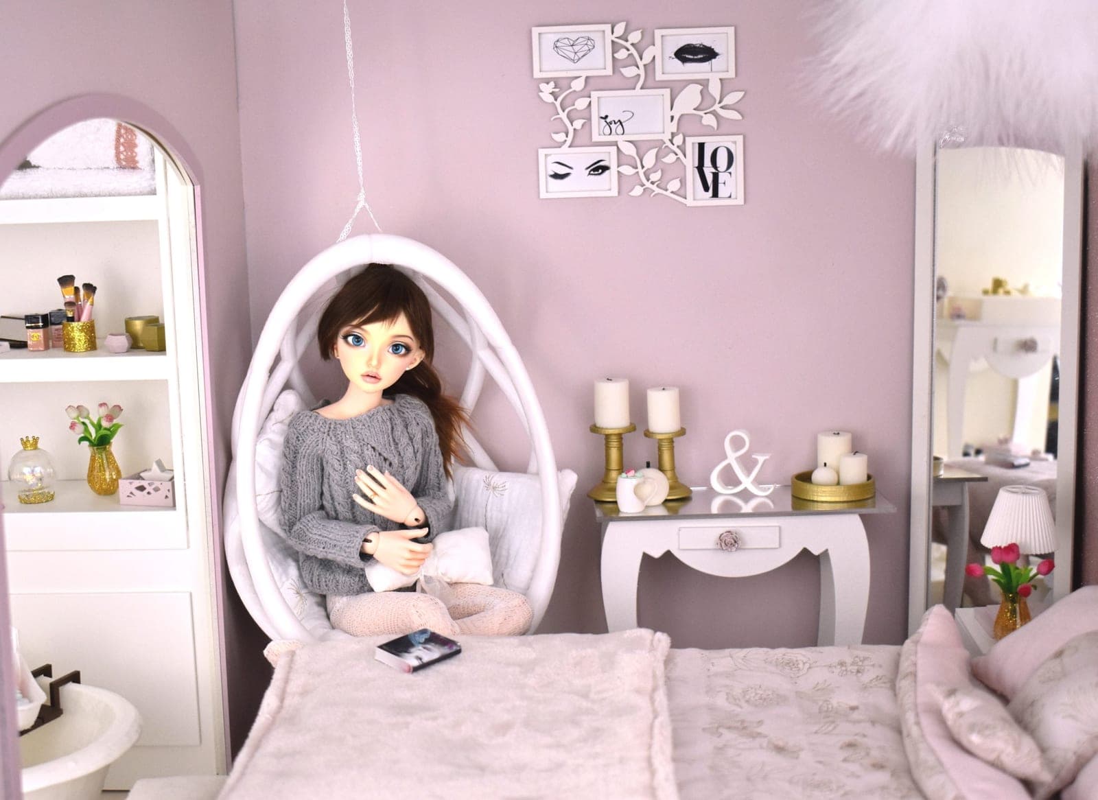 Modern console miniature diorama 1/4 bjd MSD, minifee
