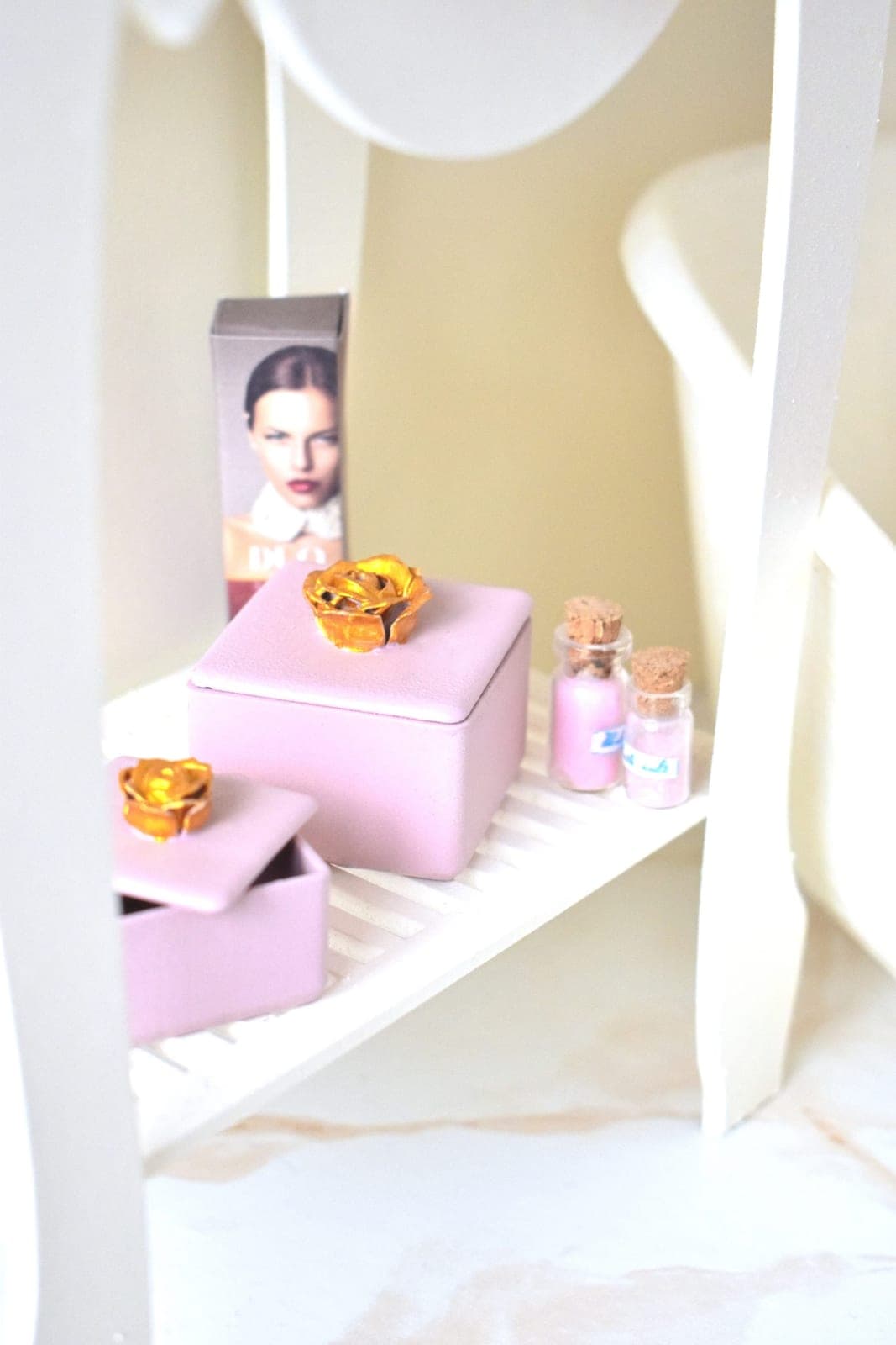 Lot 2 boxes miniature flower bjd minifee, MSD 1/4 diorama