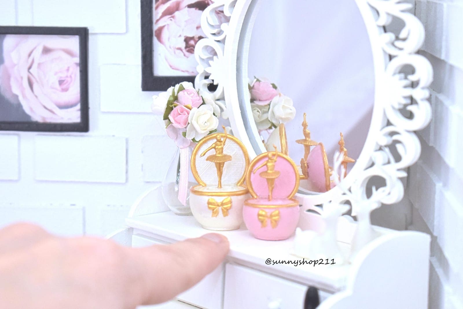 Boite musique simulation miniature