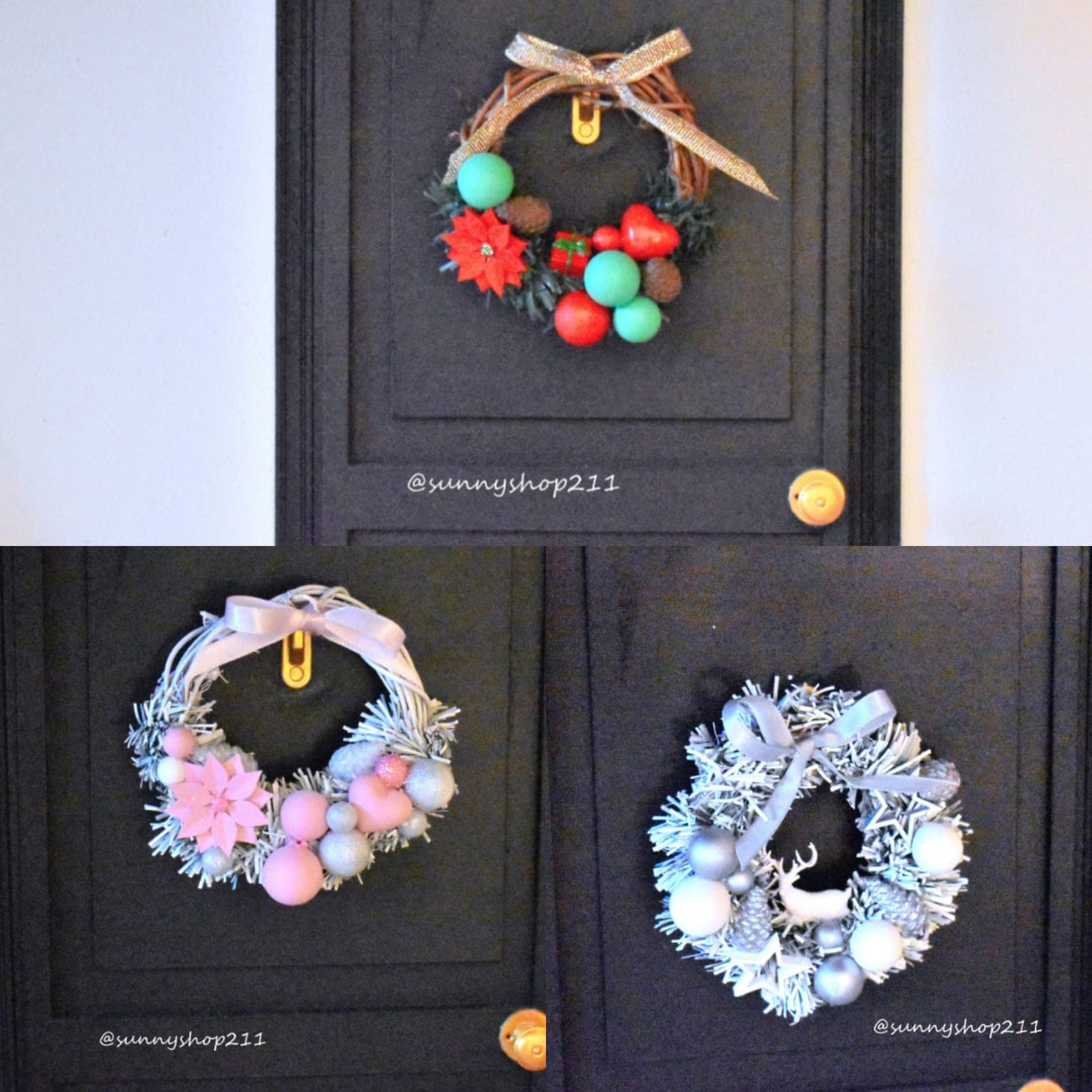 Couronne noël miniature 1/4