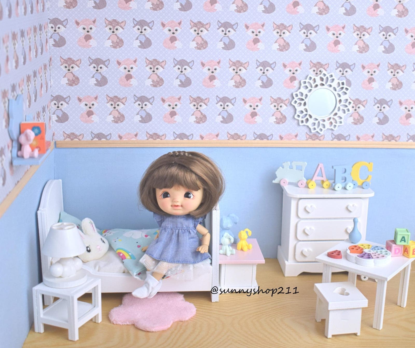 Miroir fleur miniature pukifee, stodoll, obitsu11
