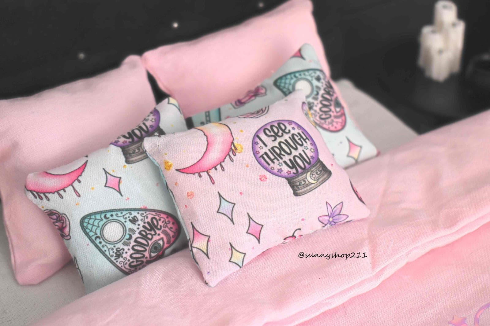 Coussin halloween customisé miniature 1/6 1/4 Barbie, minifee ,MSD.