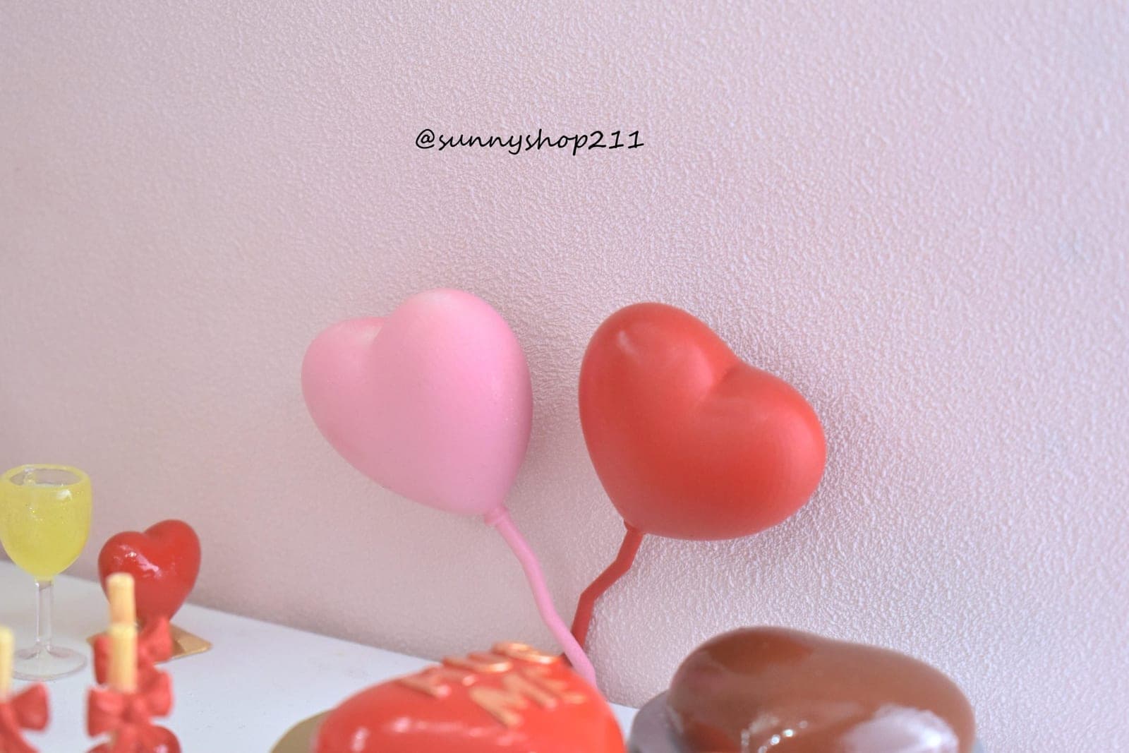 Simulation ballon cœur miniature 1/4