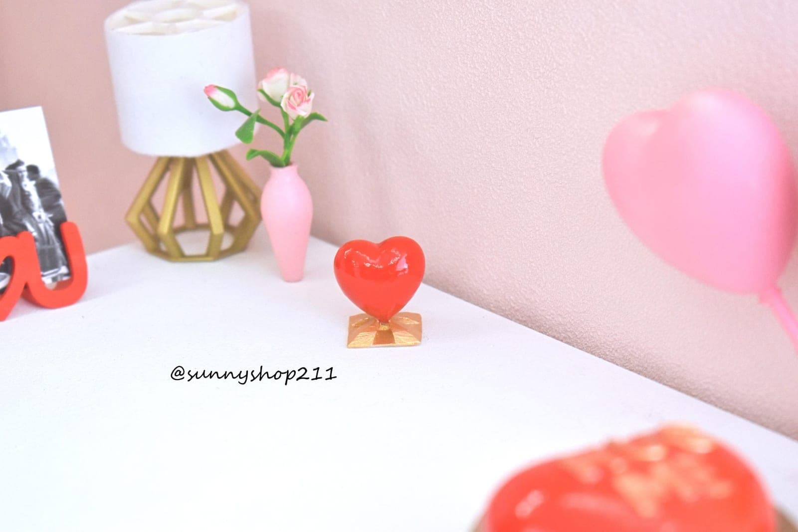 Miniature heart decoration 1/4 MSD dioramas, minifee.