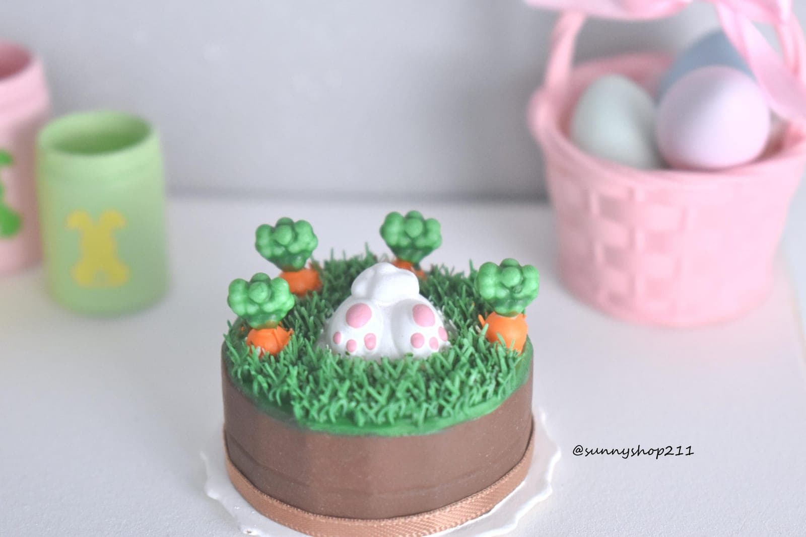 Gâteau pâques lapin miniature