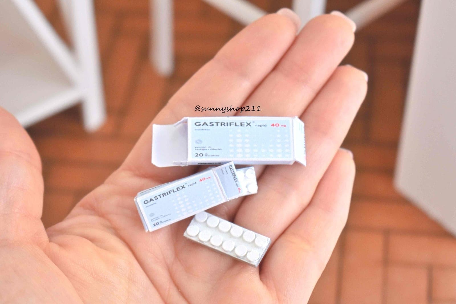 Médicament estomac miniature 1/6, 1/4 Barbie, bjd, minifee