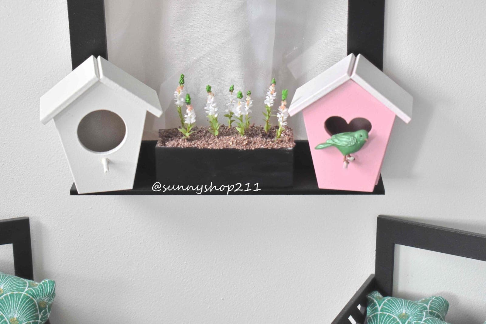 Maison pour oiseau miniature simulation bjd minifee, unoa, bimong, SD, feeple, smart doll ou autre de même taille