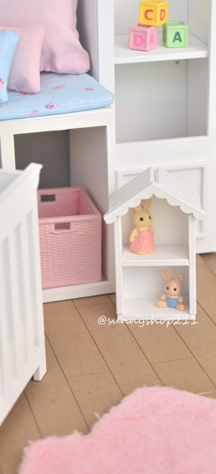 Maison de poupée miniature 1/8 1/6 bébé Barbie pukifee