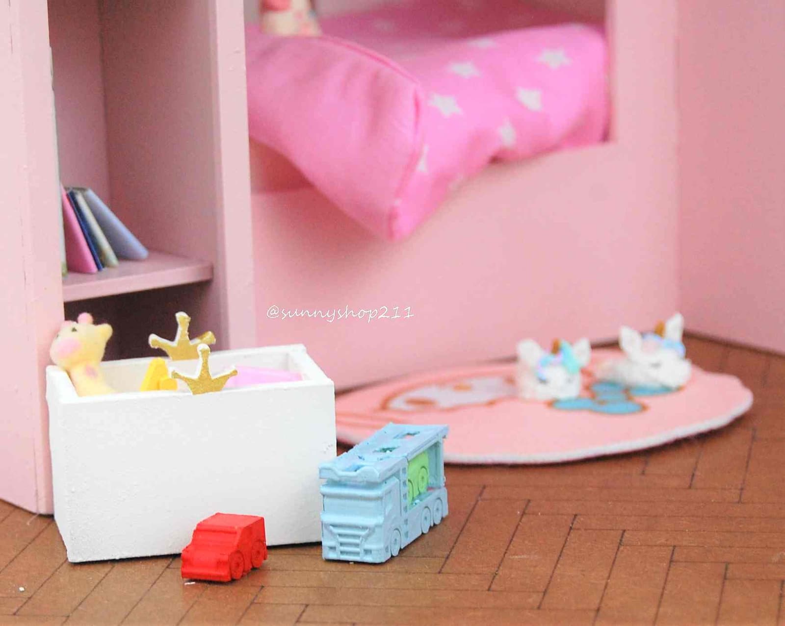 caisse de rangement couronne miniature 1/8 pukifee, lati Yellow