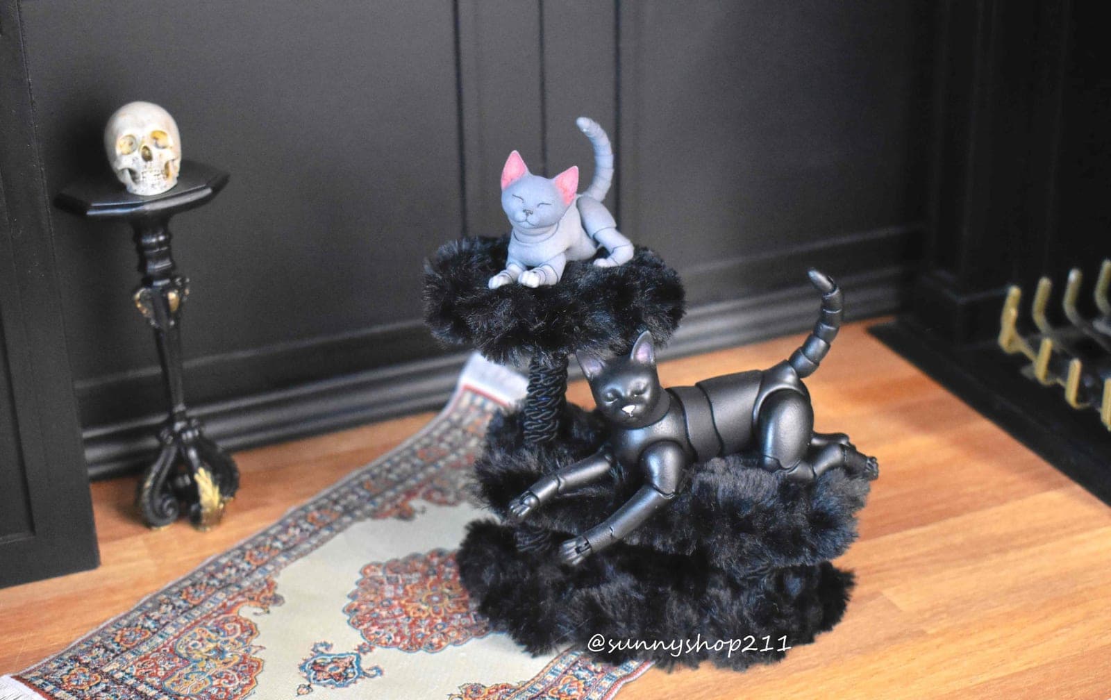 arbre chat chauve souris miniature bjd chat