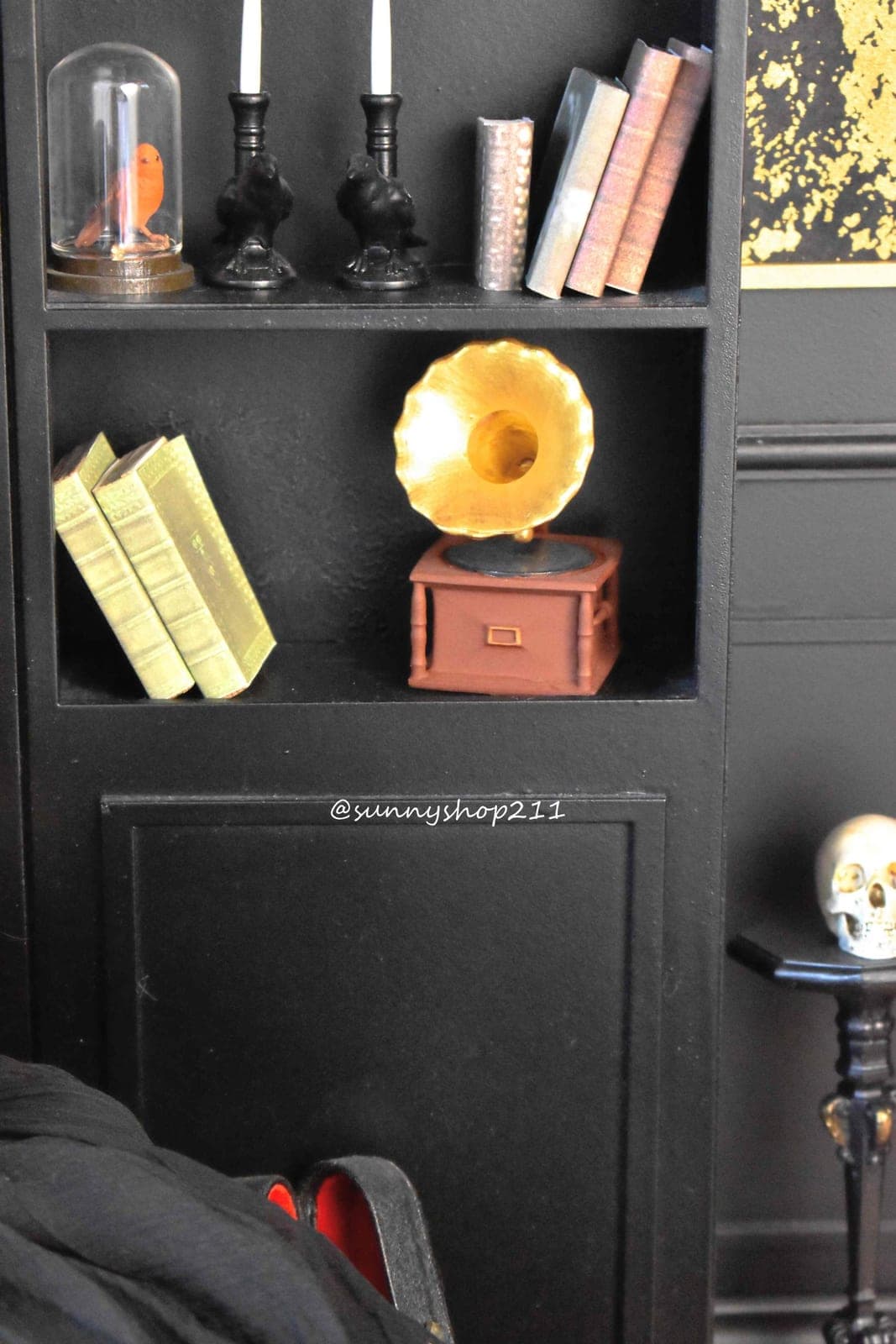 Phonographe simulation miniature 1/4 minifee