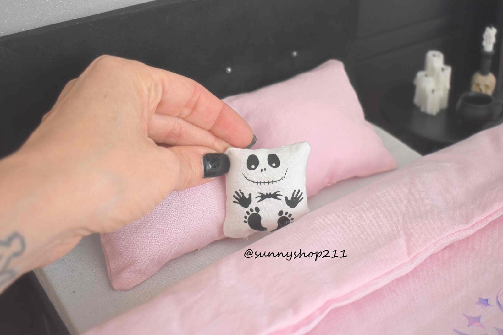 Coussin bébé jack customisé miniature 1/6 1/4 Barbie, minifee