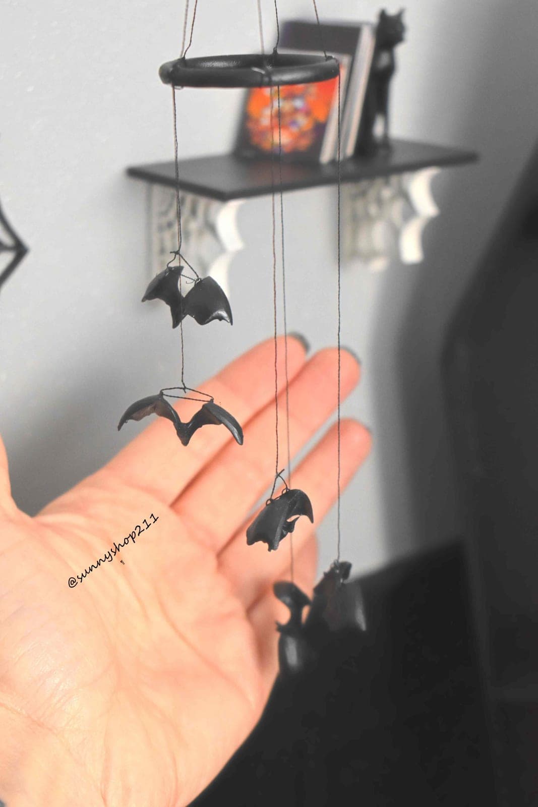 Mobile chauve souris simulation miniature 1/4 bjd, minifee, unoa ou autres de même tailles.