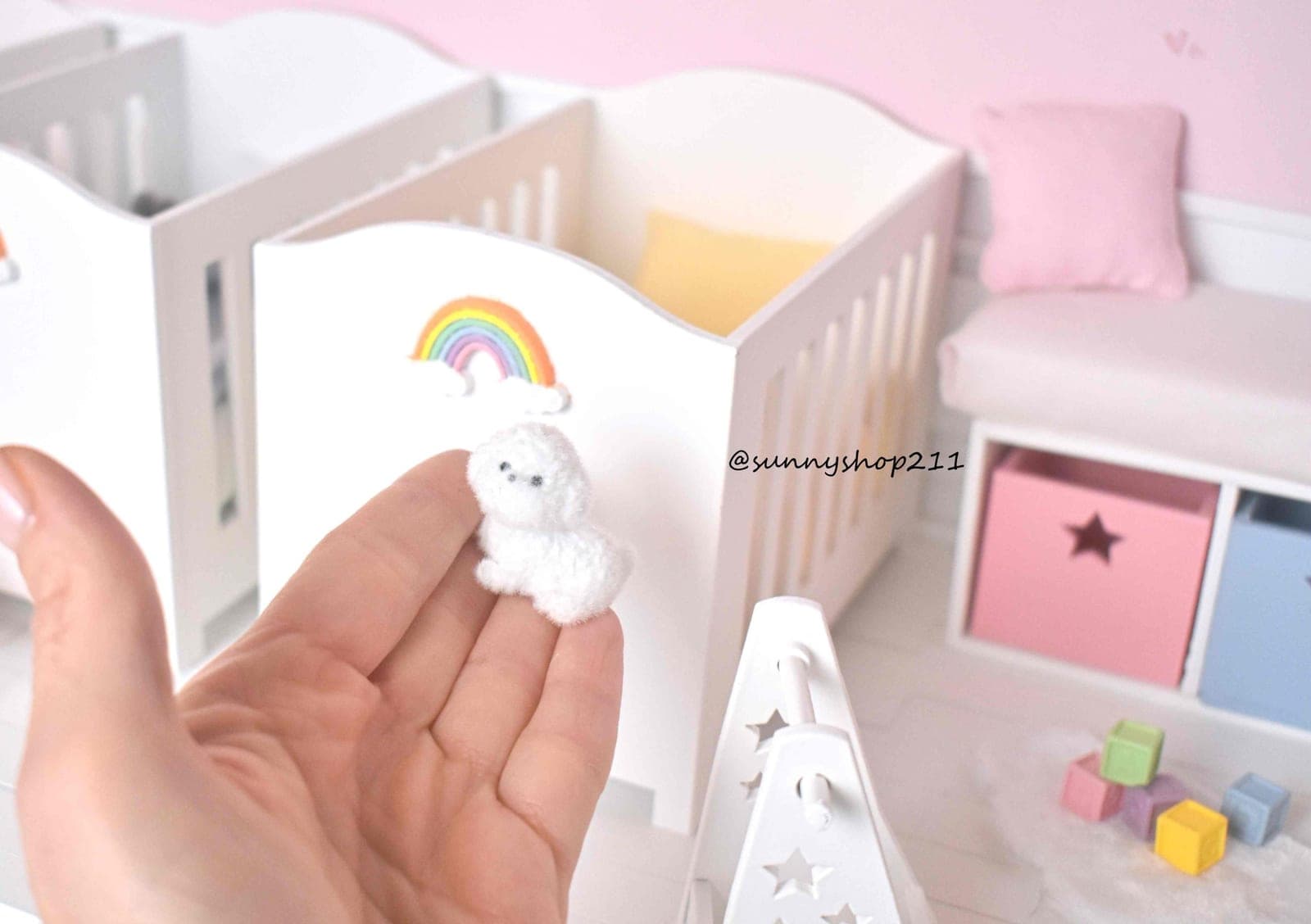 Chien peluche miniature obitsu 11,pukifee, lati Yellow,