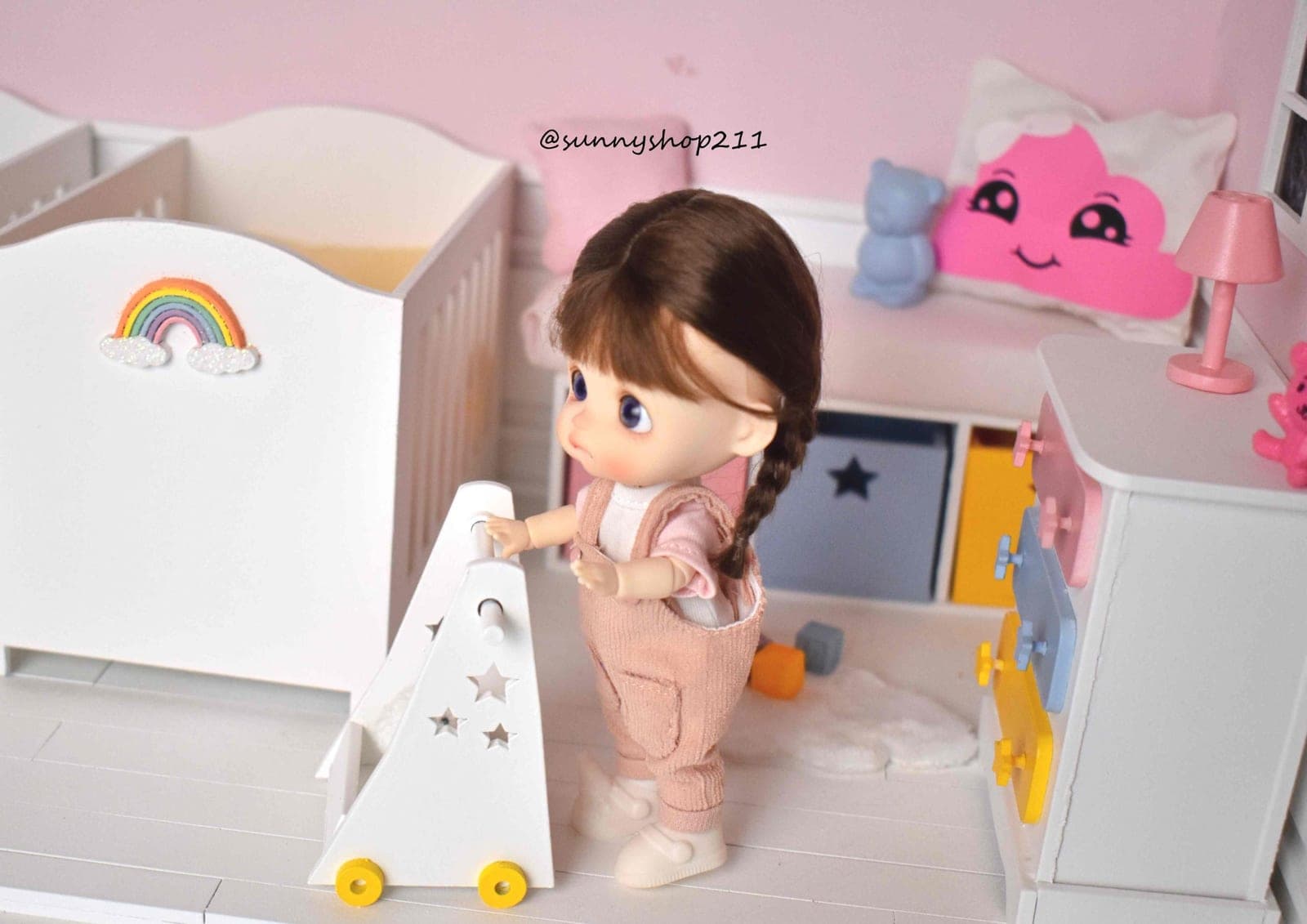 Jouet à pousser étoile miniature pukifee, stodoll, obitsu 11