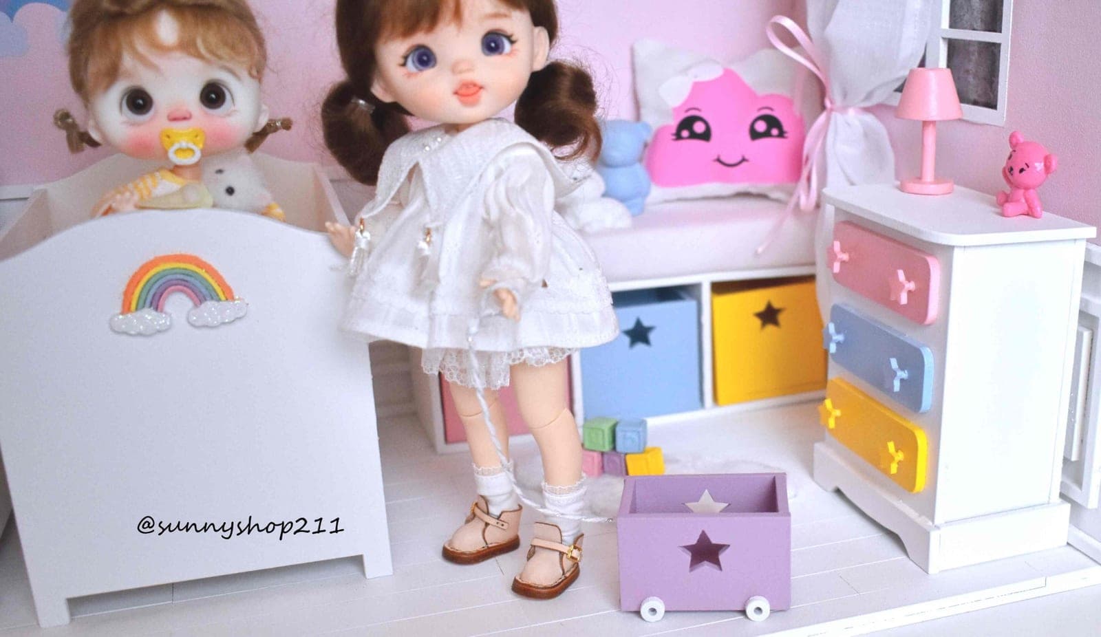 caisse étoiles à tirer miniature pukifee, stodoll, obitsu 11