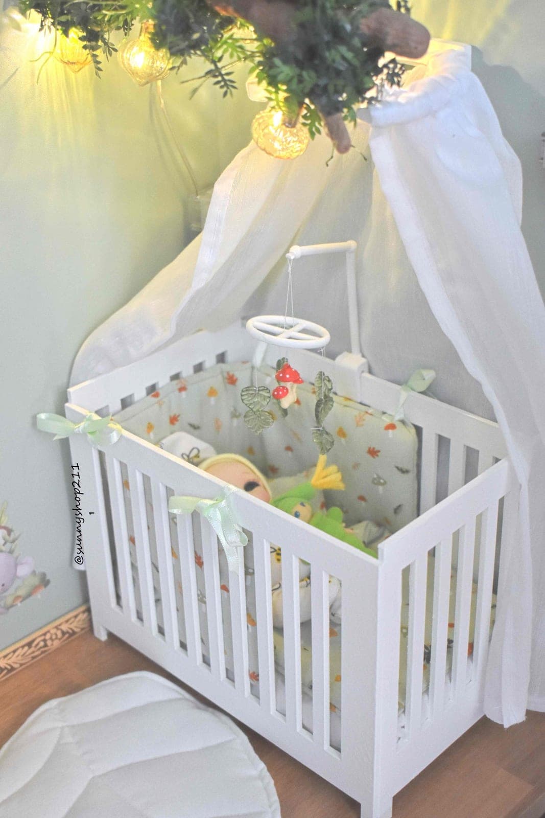 Lit bébé miniature pukifee, lati yellow obitsu 11, stodoll