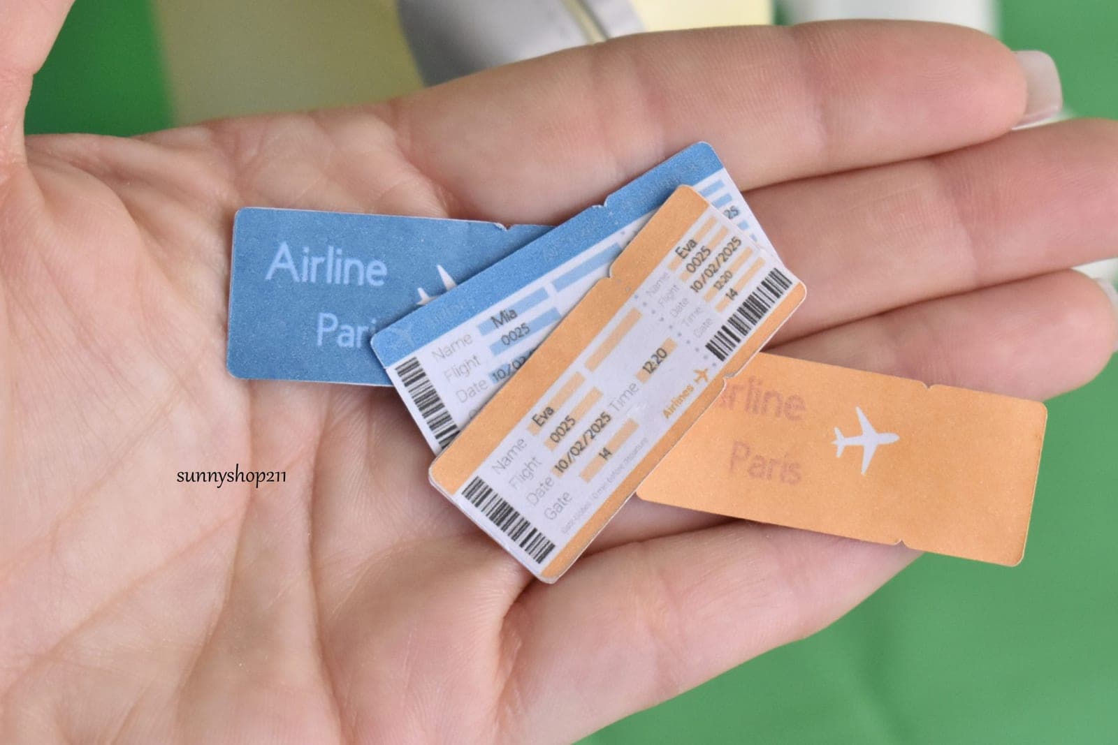 Simulation billets d'avion miniature Barbie, phicen, minifee, SD, smart Doll