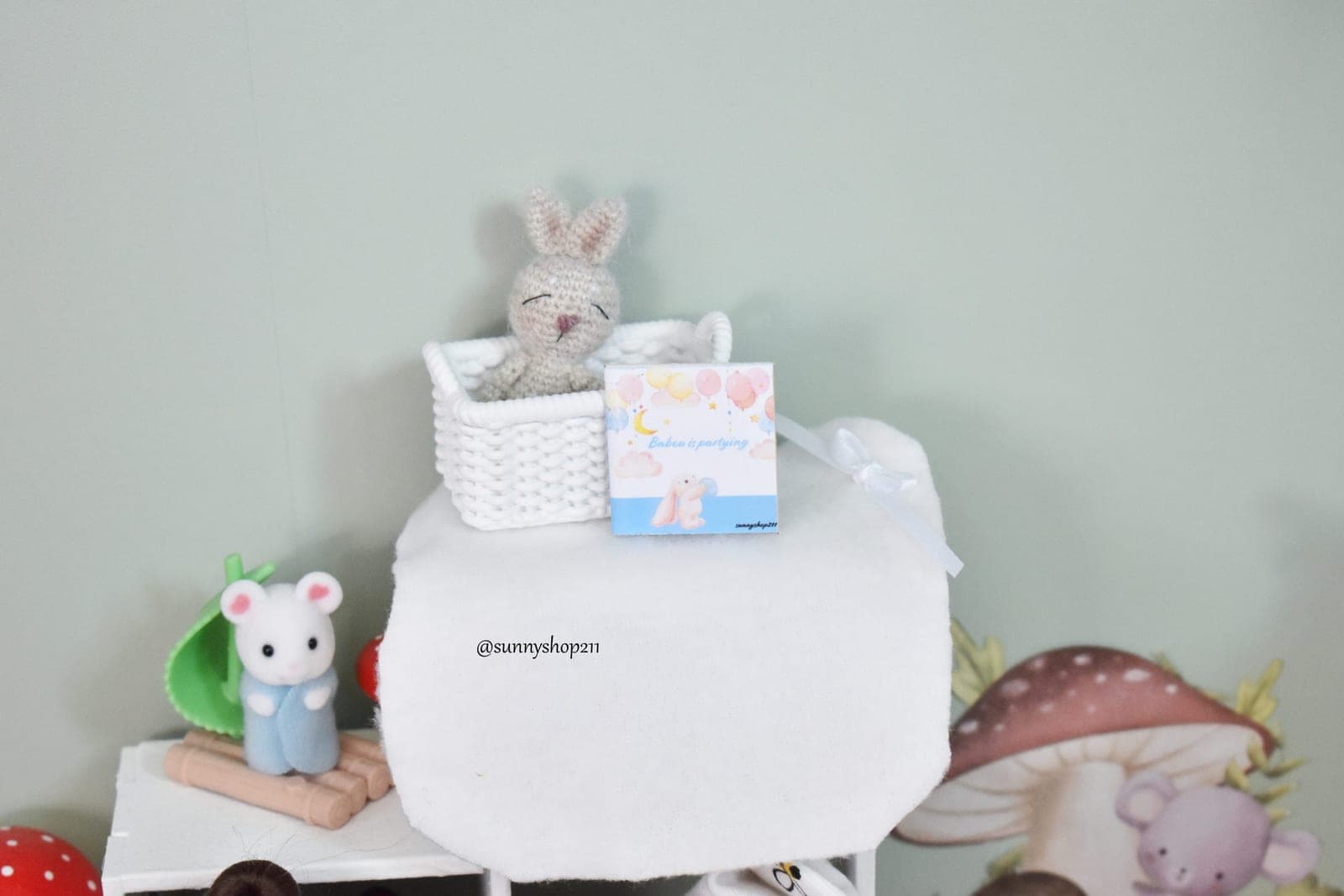 Doudou lapin miniature obitsu 11,pukifee, lati Yellow, bjd bébé