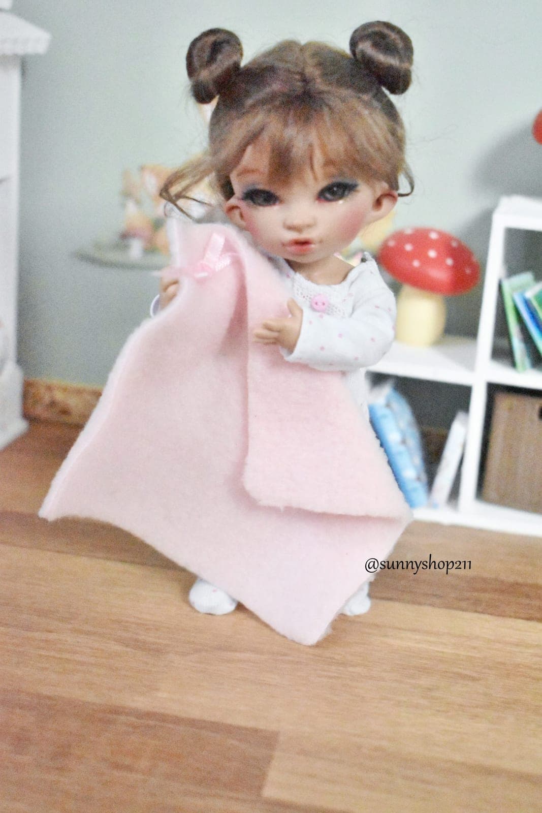 Couverture doudou miniature obitsu 11,pukifee, lati Yellow, bjd bébé