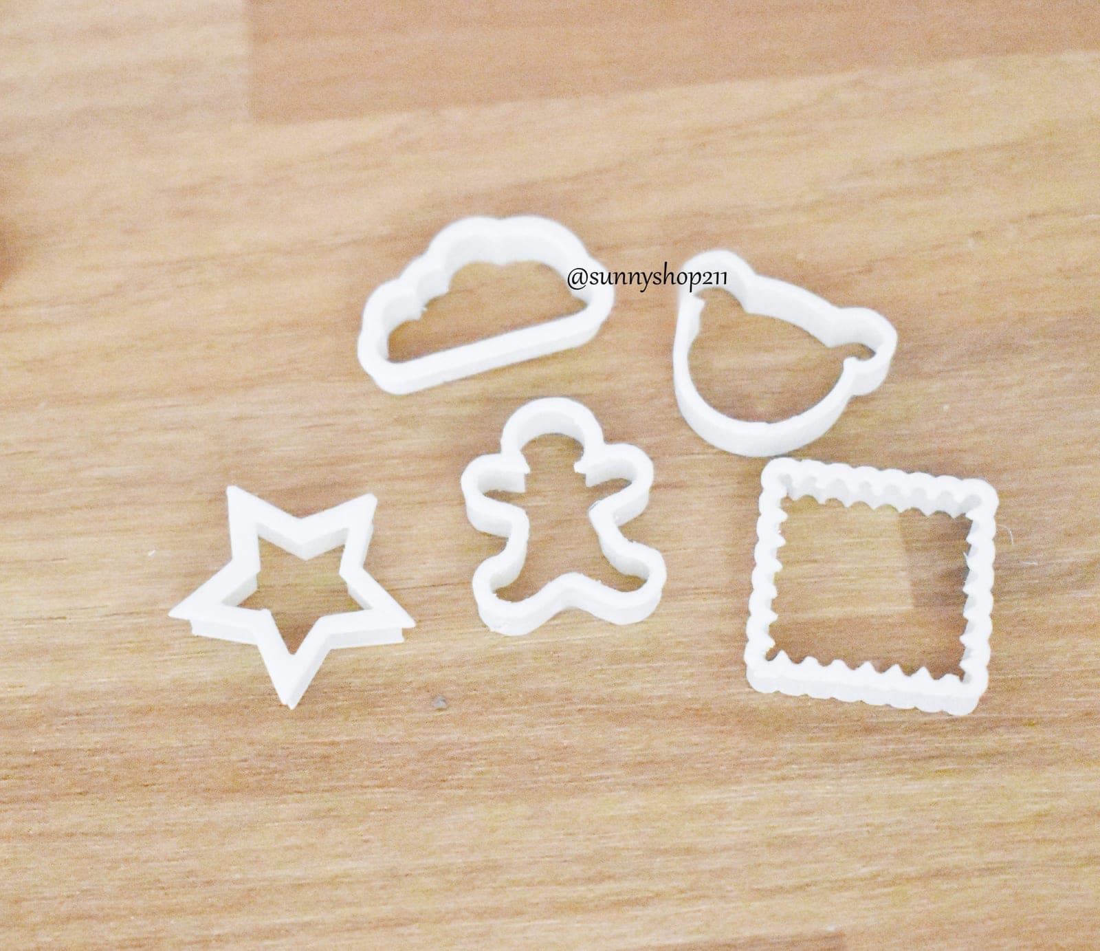 Set d'emporte pièces pâtisserie simulation 1/4 minifee