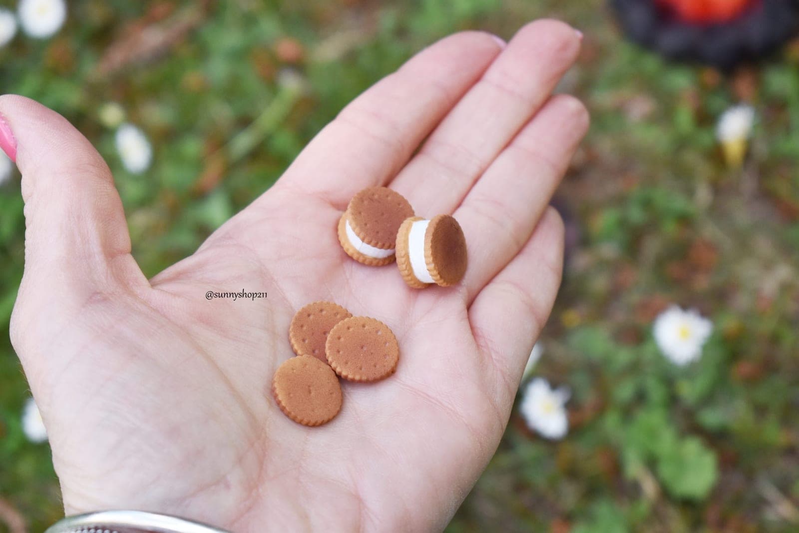 Biscuits shamallows simulation miniature, 1/4 bjd minifee