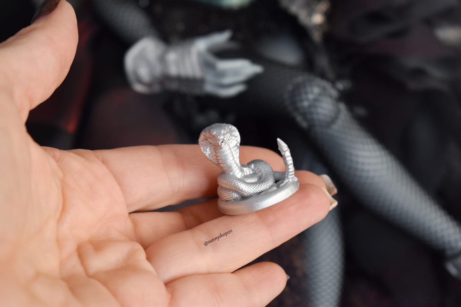 Statue Cobra Miniature – Accessoire BJD 1/4 / Diorama Fantasy