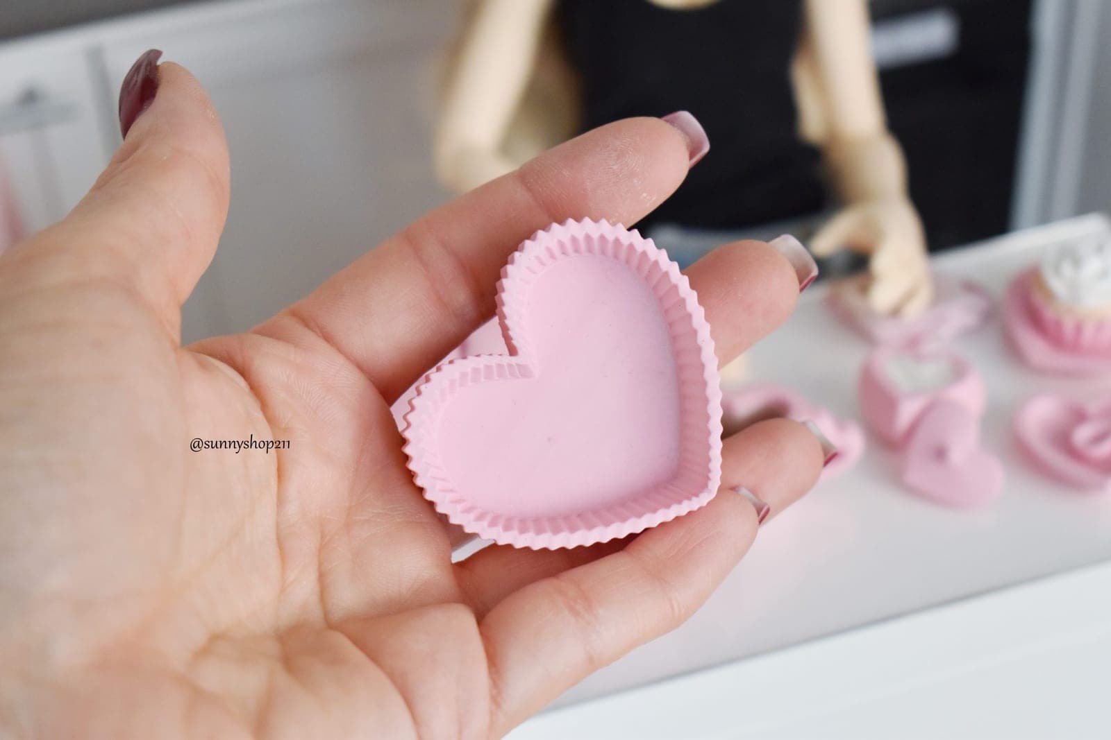Moule cœur miniature · BJD 1/4 · Accessoire cuisine · Diorama 