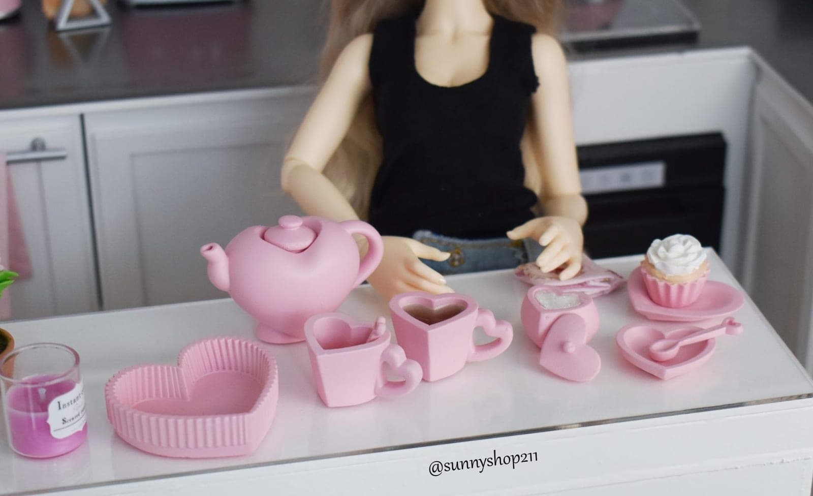 Heart tea set - Miniature 1/4