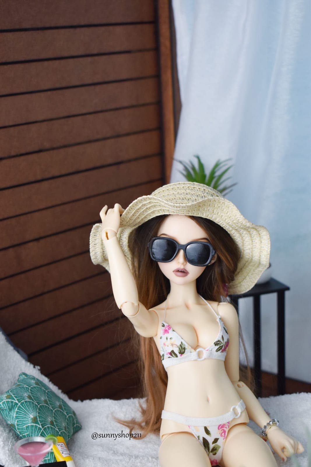 ?️ Lunettes de soleil “Dolce Vita” – Simulation miniature BJD