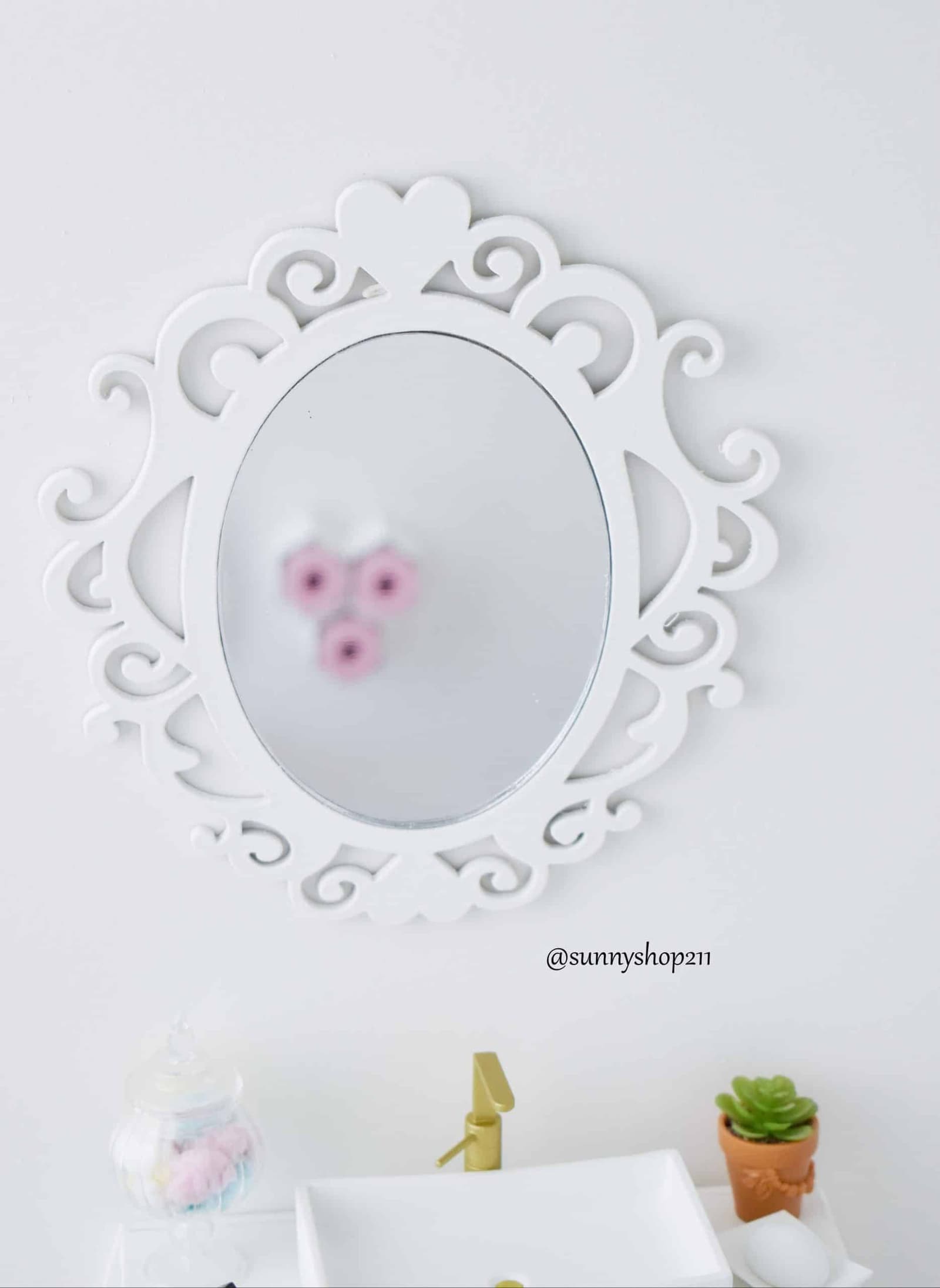 Miroir salle de bain 1/4 bjd minifee, MSD