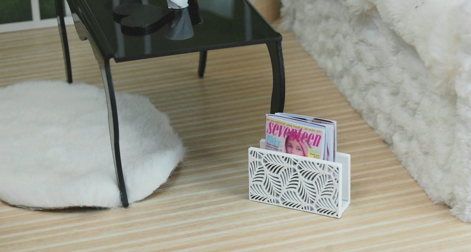 miniature magazine rack 1/4 bjd, minifee, unoa