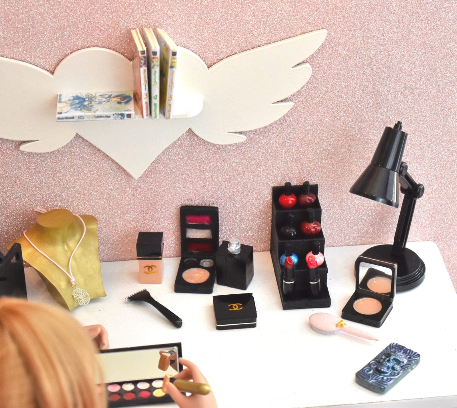 π
Miniature Nail Polish & Makeup Set β 1/3 Scale