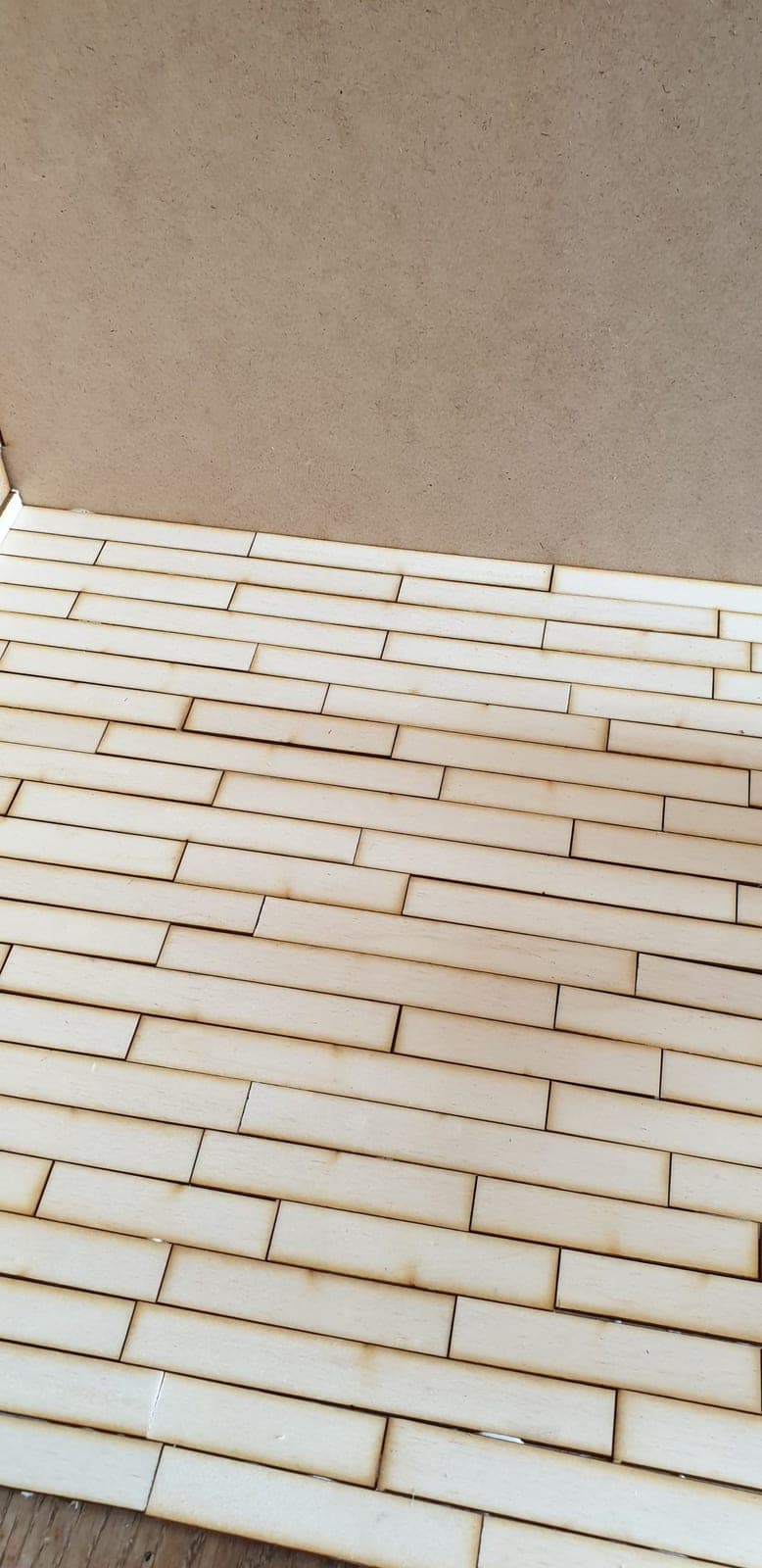 Floorboards in miniature kit 1/6 - 1/4